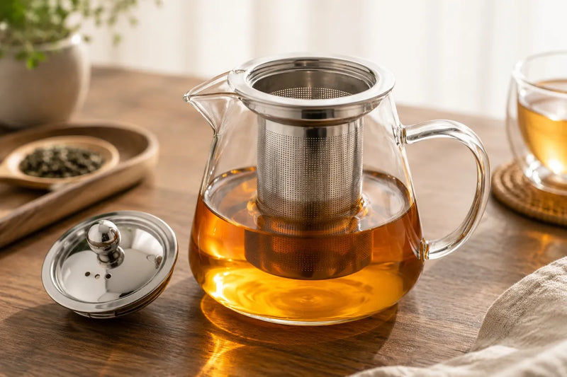 Vatavaran Borosilicate Glass Teapot with Infuser
